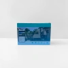 Blue-green packaging box, gift box, hand-held box, wedding box, festival gift box details Picture